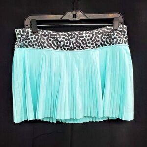 Lululemon Pleat to Street tennis skirt size 10 tranquil blue/ace spot black EUC